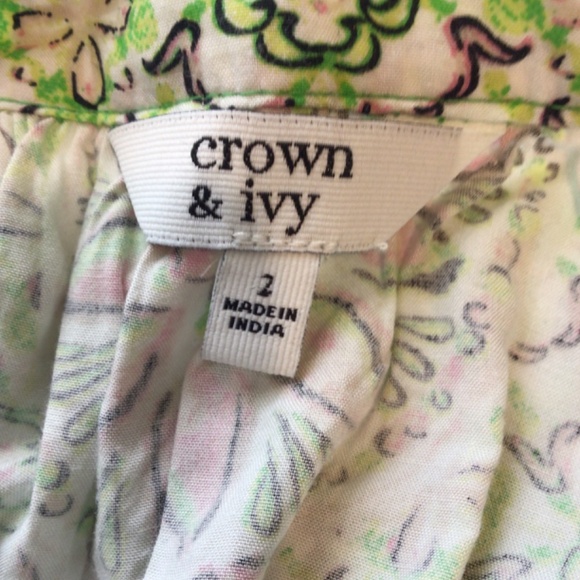COPY - Crown and ivy dress size 2 green knee length bell sleeves - Picture 10 of 11